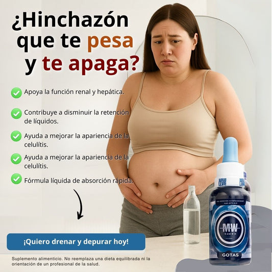 DRENADOR MW® - ¡ADIÓS HINCHAZÓN!
