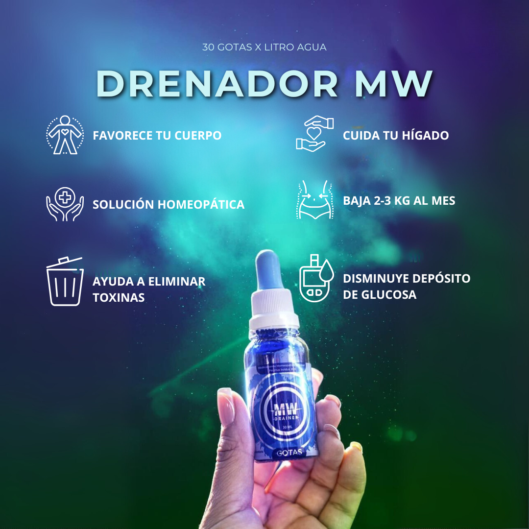 DRENADOR MW® - ¡ADIÓS HINCHAZÓN!